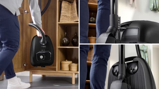 Bosch Series 4 -pölynimuri astettuna kaappin säilytystä varten