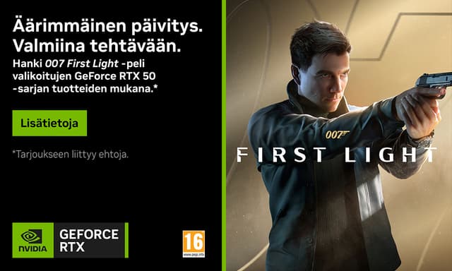 Hanki 007 First Light -peli valikoitujen GeForce RTX 50 -sarjan tuotteiden mukana