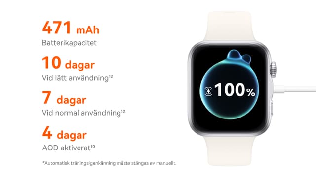 Huawei Watch Fit 5-seriens batteritid
