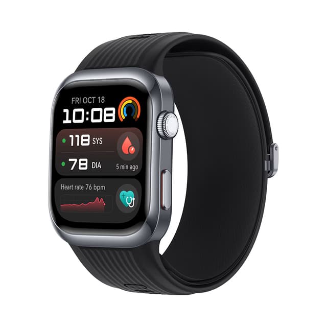 Musta Huawei Watch D2 -älykello tuotekuvassa valkoista taustaa vasten