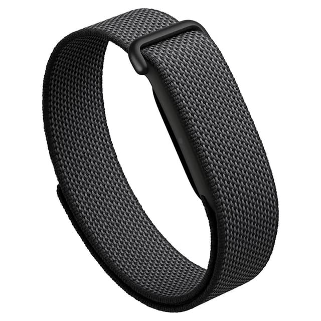 Tuotekuvassa obsidian-värinen Fitbit Air valkoista taustaa vasten
