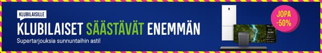 Klubilaiset säästävät enemmän. Tarjouksia jopa -50%.