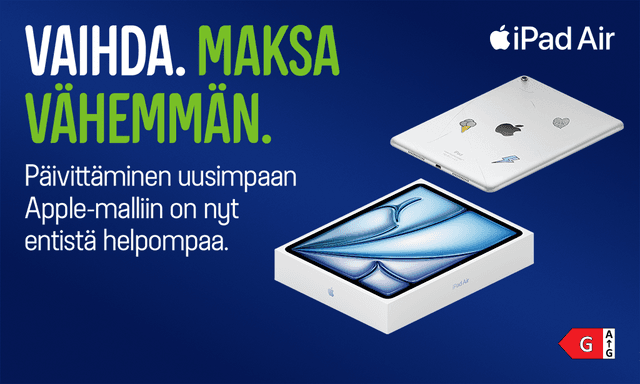 Apple-vaihtohyvitys – Gigantti – iPad