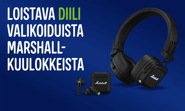 Marshall-kuulokekampanja: valikoidut kuulokkeet huippuhintaan