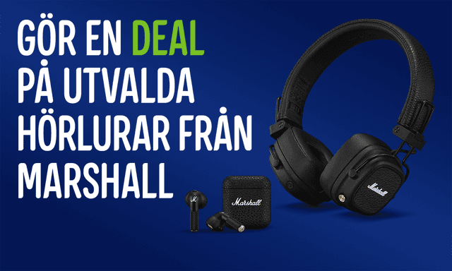 Marshall kampanj på hörlurar: Gör en deal på utvalda hörlurar från Marshall
