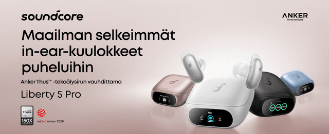 Soundcore Liberty 5 Pro -in-ear-kuulokkeet selkeisiin puheluihin