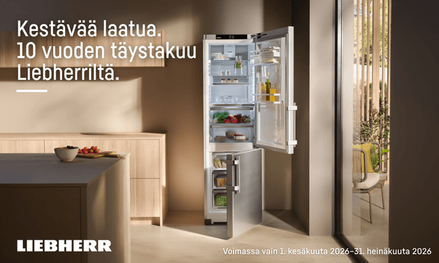 Liebherr 10 vuoden takuu