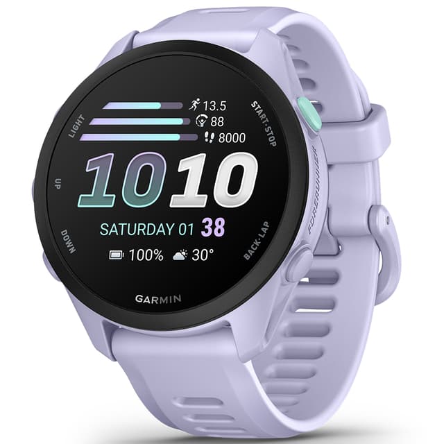 Produktbillede af Garmin Forerunner 70 i farven cool lavender på hvid baggrund