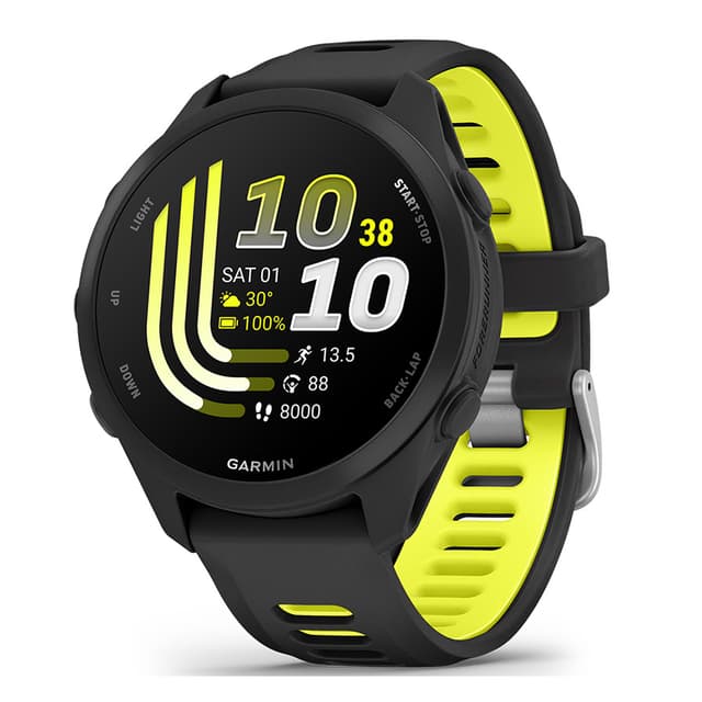 Produktbild av Garmin Forerunner 170 i färgerna svart och gul