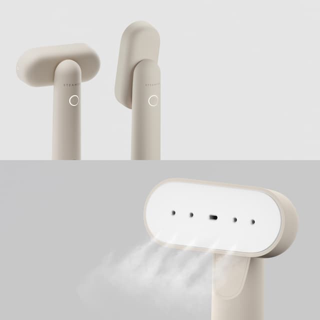 For- og bagside på Cirrus Lite steamer i brug