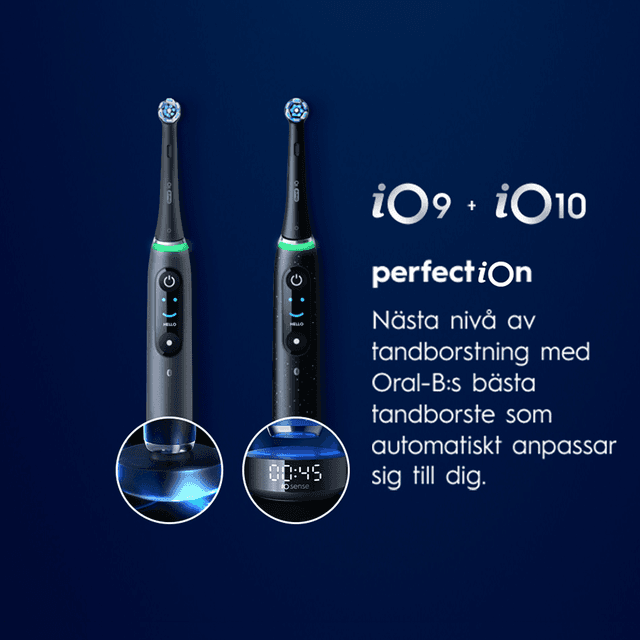Oral-B modeller iO9 & iO10 anpassa till dina behov