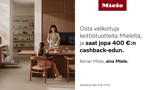 Miele cashback-kampanja