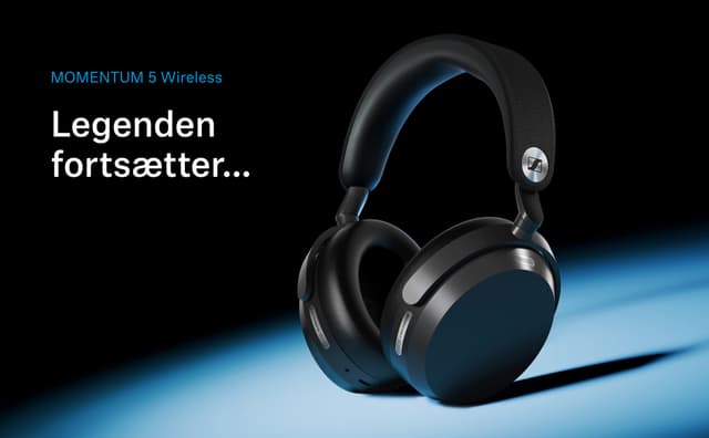 Momentum 5 trådløse høretelefoner produktbanner
