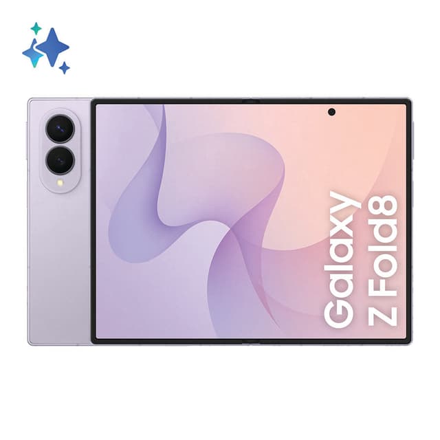 Samsung Z Fold8-smartphone fram- och baksida