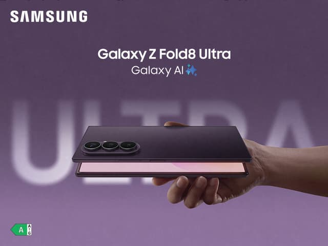 Samsung Galaxy Z Fold8 Ultra med Flex Mode
