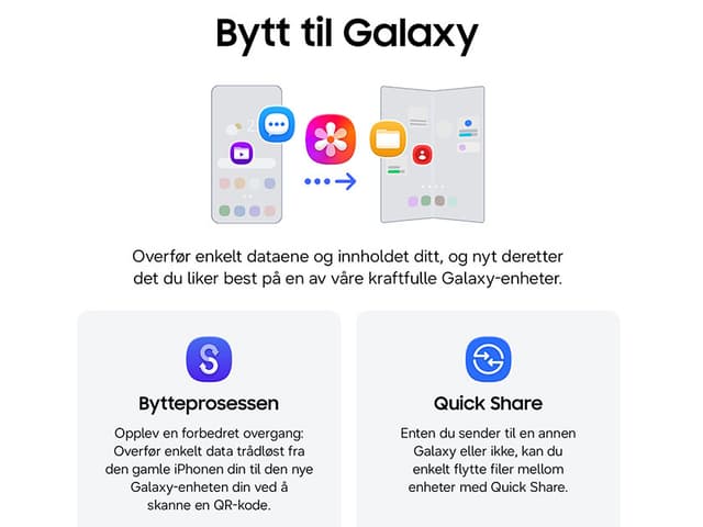 Samsung Galaxy Fold8 Ultra – Bytt enkelt til Galaxy