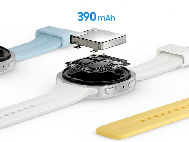 Samsung Galaxy Watch9 med et 390 mAh batteri