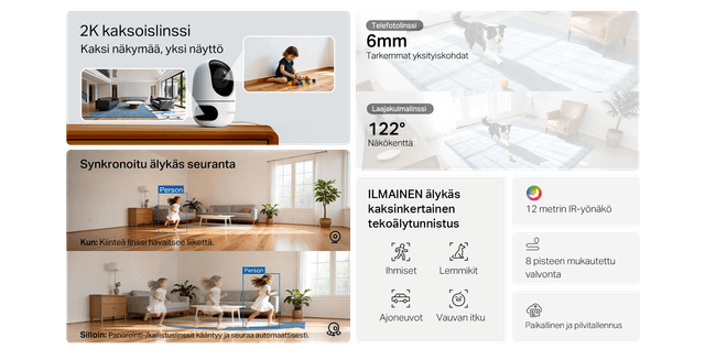 Tapo C245D -turvakameran avainominaisuudet