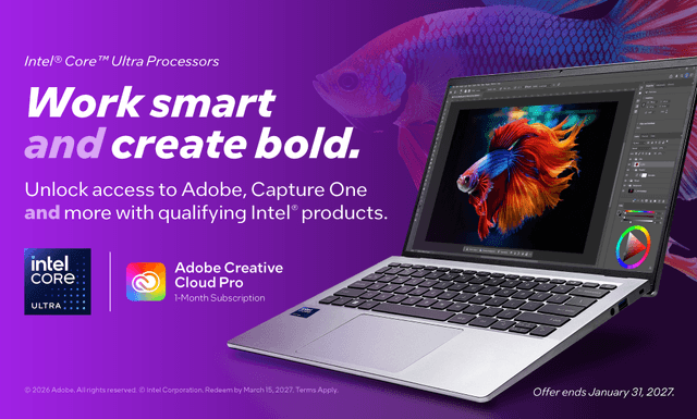 Intel AI bundle - Work smart and create bold