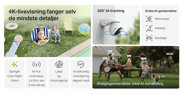 Tapo C560WS banner der highlighter en række nøglefunktioner