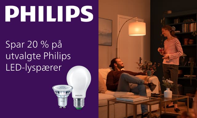 Spar 20 % på Philips-pærer