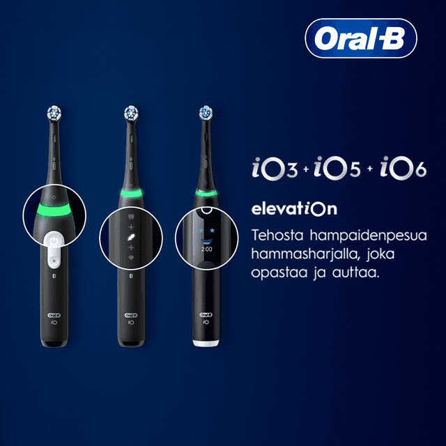 Oral-B-hammasharjamallit iO3, iO5 & iO6 nostavat hampaiden hoitosi uudelle tasolle