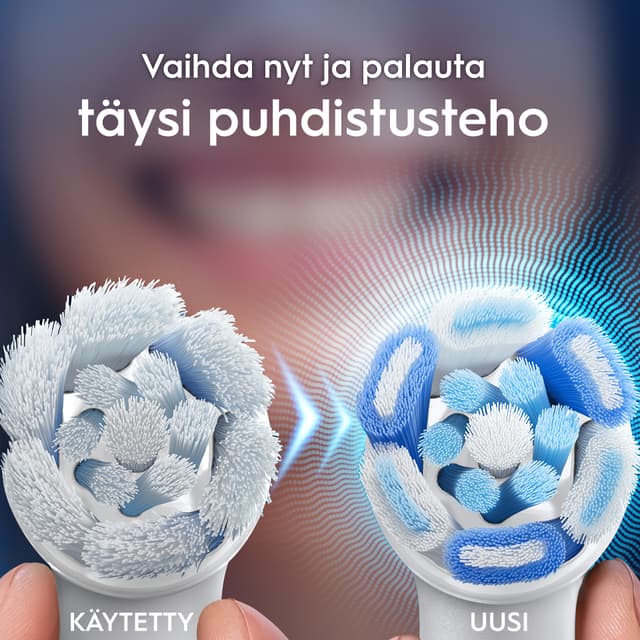 Oral-B-sähköhammasharjojen vaihtopäät – vaihda harjaspää säännöllisesti