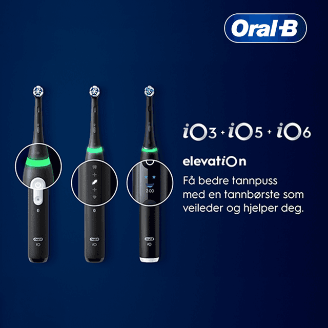 Oral-B iO3, iO5 & iO6 - tar munnpleien din til et nytt nivå