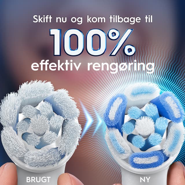 Oral-B-børstehoved – skift regelmæssigt for den bedste effekt