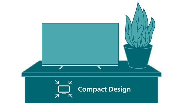 Philips smart TV med kompakt design