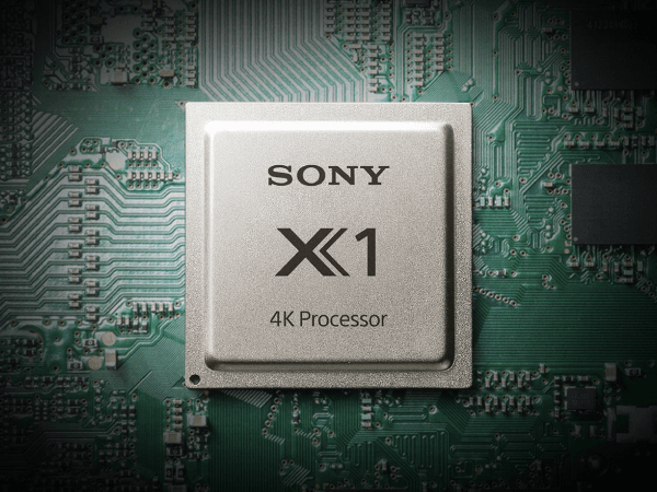 Sony 4K processor, bild på Sonys X1 Processor.