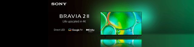 Bravia 2 ll TV med text Life upscaled in 4K
