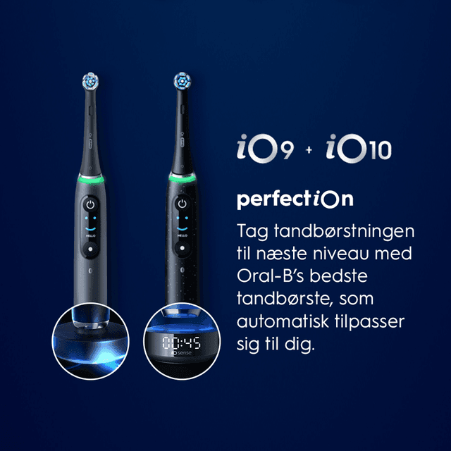 Oral-B-modellerne iO9 & iO10 tilpasser sig dine behov