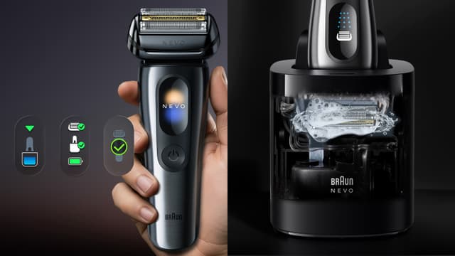Delt bilde av Brauns 7-i-1 NEVO Care System for automatisk vedlikehold.