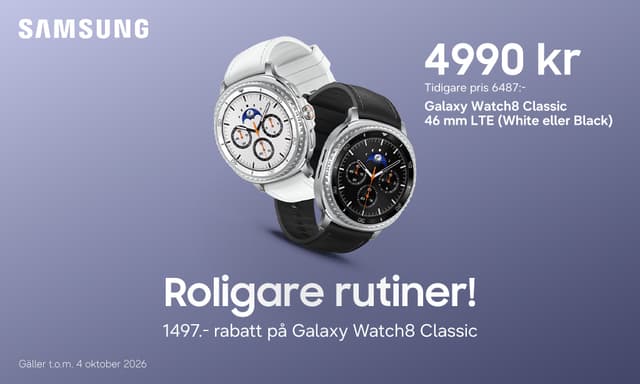 Samsung Galaxy Watch8 Classic campaign ad banner
