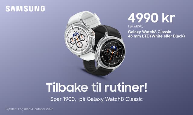 Samsung Galaxy Watch8 Classic kampanjebanner