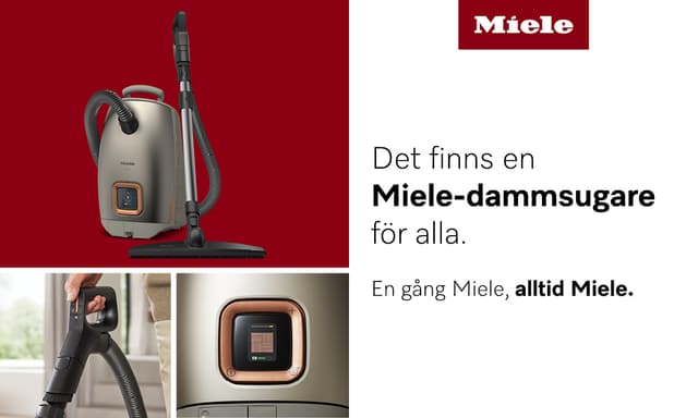 Miele dammsugare hero banner