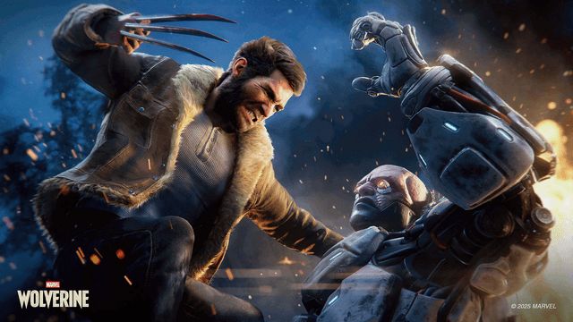 Wolverine angriber en fjerne i en scene fra et spil med højt tempo