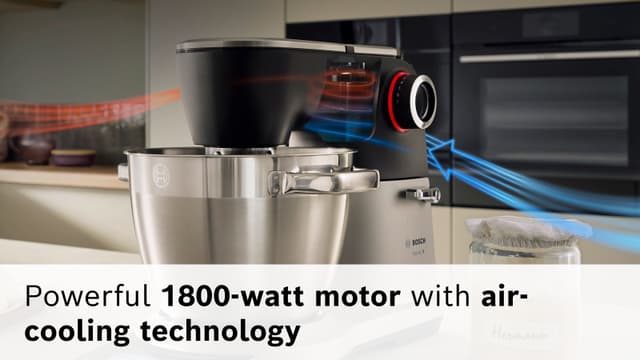 Bosch Series 8 kjøkkenmaskin med kraftig 1800 W motor