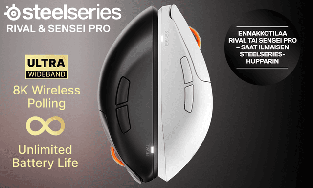 Steelseries-pakettitarjouksen kampanjajuliste
