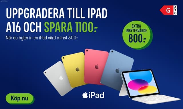 Apple Trade in hos Elgiganten: Uppgradera till iPad A16