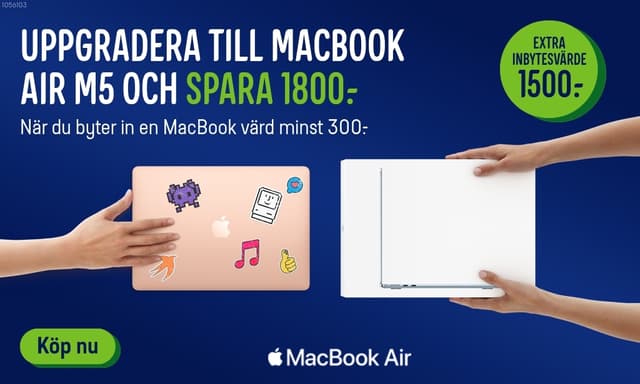 Apple Trade in hos Elgiganten: uppgradera till MacBook Air M5