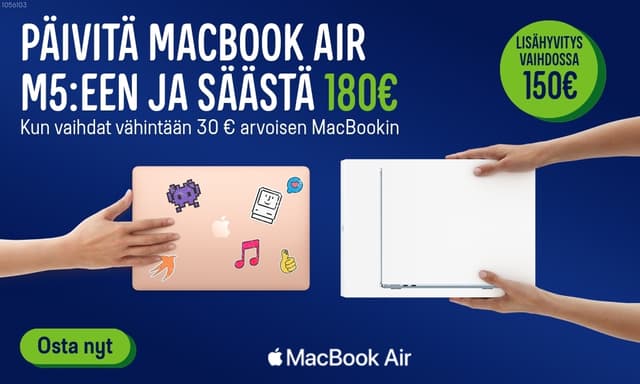 Apple Trade in Gigantissa: päivitä MacBook Air M5:een