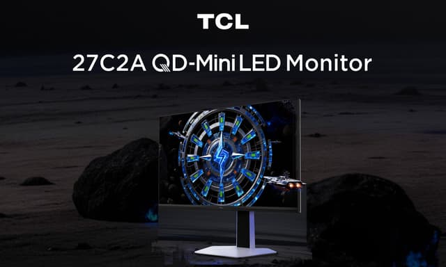 TCL 27C2A QD-MiniLED -pelinäyttö