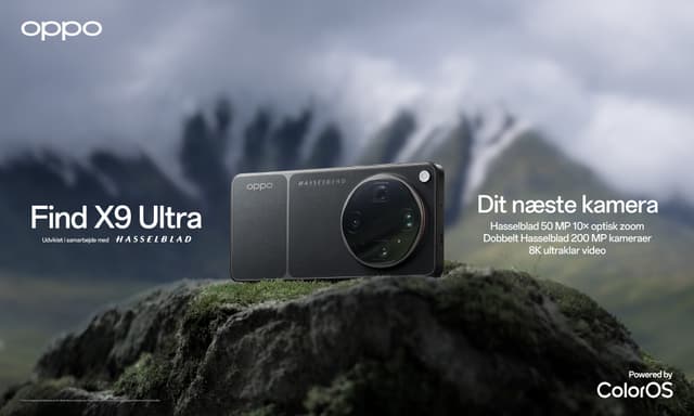 OPPO Find X9 Ultra til fotografi