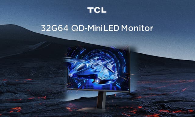 TCL 32G64 QD-Mini LED Gaming Monitor - top banner