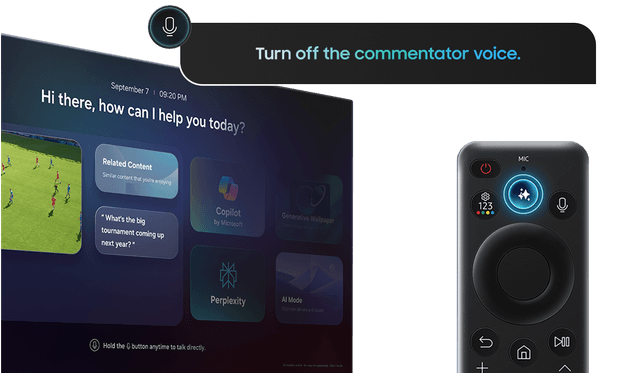 Visuell fremstilling av Samsungs Vision AI Companion