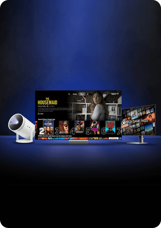 Strømming inkludert med Samsung TV
