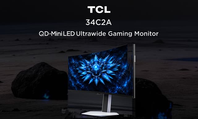 TCL 34C2A gamingskærm desktop banner