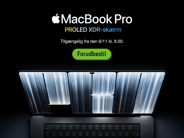 MacBook Pro PROLED XDR-skærm - forudbestil nu!
